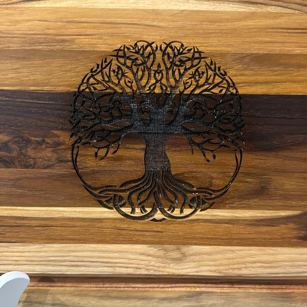 CUSTOM ENGRAVED TEAK CUTTING BOARD - Picture 4 of 8